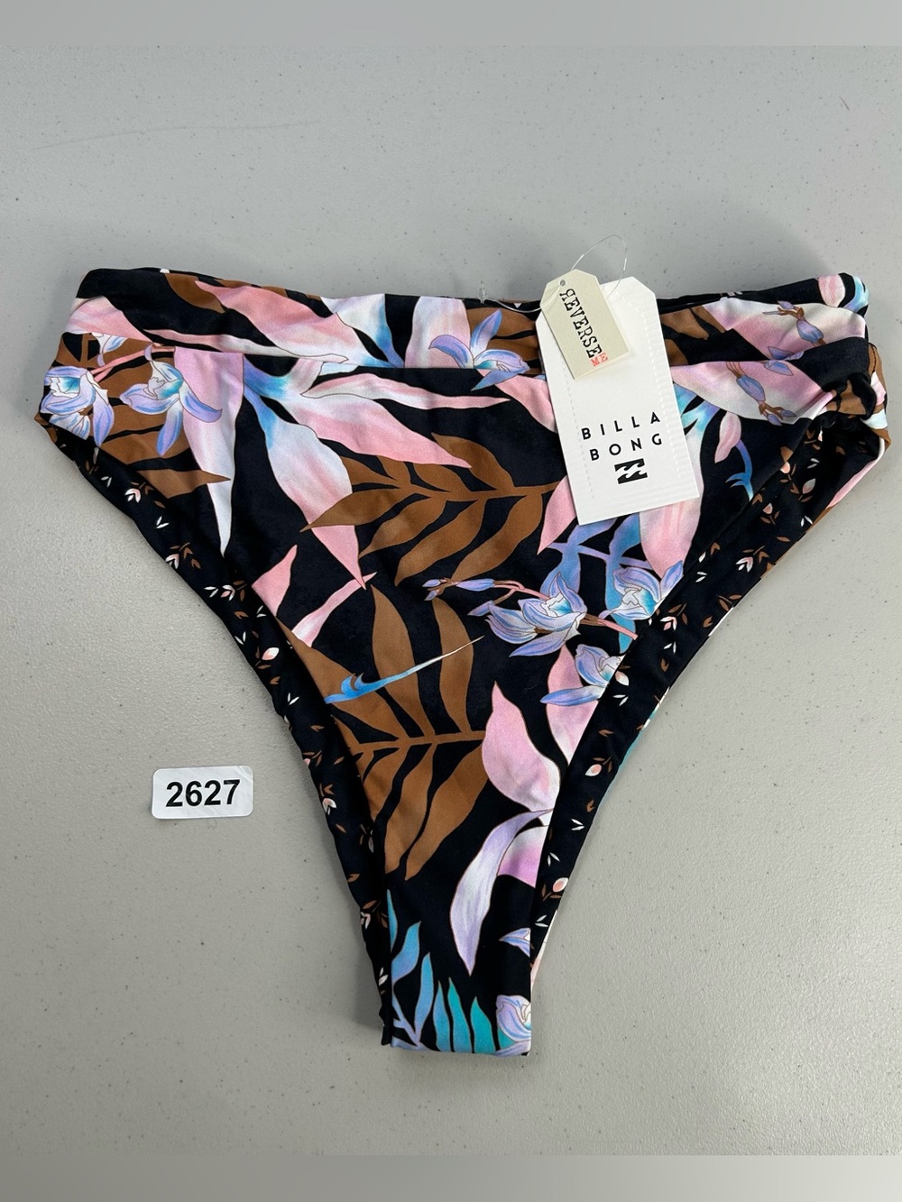 Billabong Bikini Bottom Small Tropic Moon Rise Super skimpy Coverage Reversible